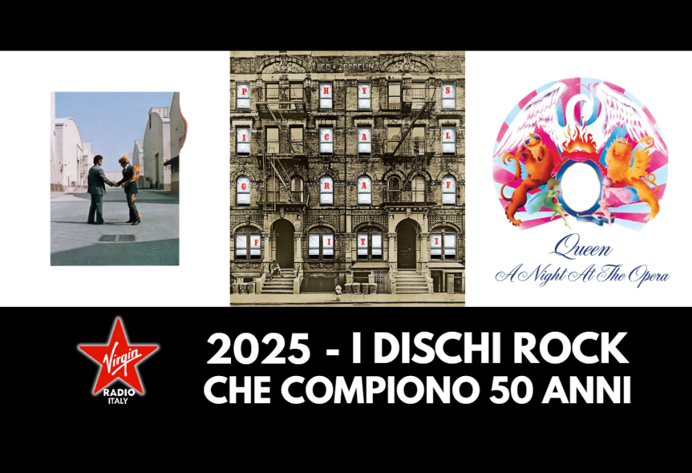 I dischi rock che compiono 50 anni nel 2025: dai Led Zeppelin ai Pink Floyd fino ai Queen. Scoprili Tutti